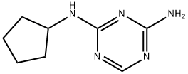 N-环戊基-1,3,5-三嗪-2,4-二胺, 98427-85-1, 结构式