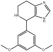 4-(3,5-二甲氧苯基)-4,5,6,7-四氢-3H-咪唑并[4,5-C]吡啶, 1010911-58-6, 结构式