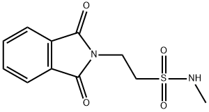 2-(1,3-ジオキソイソインドール-2-イル)-N-メチルエタンスルホンアミド 化学構造式