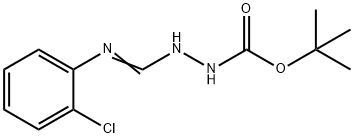 N'-[1-Amino-1-(2-chlorophenyl)methylidene]-hydrazinecarboxylic acid tert-butyl ester Structure