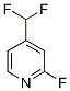 2-Fluoro-4-(difluoromethyl)pyridine 结构式