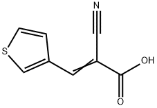 2-氰基-3-(噻吩-3-基)丙烯酸 结构式