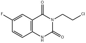 3-(2-氯乙基)-6-氟喹唑啉-2,4(1H,3H)-二酮 结构式