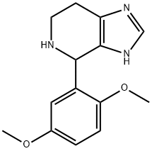 4-(2,5-二甲氧苯基)-4,5,6,7-四氢-3H-咪唑并[4,5-C]吡啶, 359685-94-2, 结构式