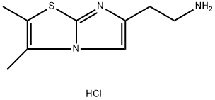 [2-(2,3-二甲基咪唑并[2,1-B][1,3]噻唑-6-基)乙基]胺二盐酸盐,1177309-80-6,结构式