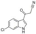 3-(6-Chloro-1H-indol-3-yl)-3-oxopropanenitrile Struktur