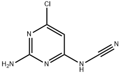 (2-氨基-6-氯嘧啶-4-基)氨腈 结构式