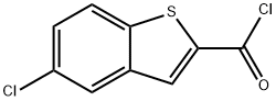 5-Chloro-1-benzothiophene-2-carbonyl chloride 化学構造式