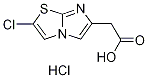 (2-Chloroimidazo[2,1-b][1,3]thiazol-6-yl)-acetic acid hydrochloride 化学構造式