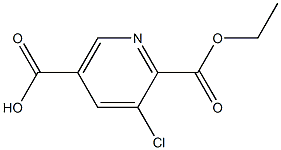 5-Chloro-6-(ethoxycarbonyl)nicotinic acid Struktur