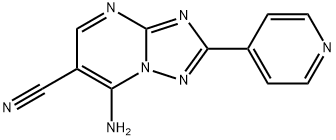 7-氨基-2-吡啶-4-基[1,2,4]三唑并[1,5-A]嘧啶-6-甲腈,120564-72-9,结构式