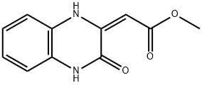 (2E)-(3-氧代-3,4-二氢喹喔啉-2(1H)-基亚甲基)乙酸甲酯,53700-45-1,结构式