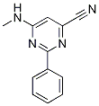 6-(Methylamino)-2-phenylpyrimidine-4-carbonitrile Structure