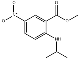 Methyl 2-(isopropylamino)-5-nitrobenzenecarboxylate Structure