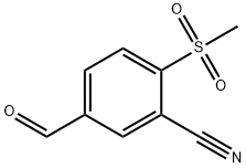 5-Formyl-2-methanesulfonylbenzonitrile Struktur