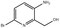 (3-Amino-6-bromopyridin-2-yl)methanol 化学構造式