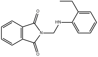 2-{[(2-乙基苯基)氨基]甲基}-1H-异吲哚-1,3(2H)-二酮, 301223-08-5, 结构式