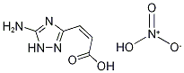 (2Z)-3-(5-氨基-1H-1,2,4-三唑-3-基)丙烯酸硝酸酯 结构式