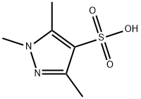 1,3,5-三甲基-1H-吡唑-4-磺酸 结构式
