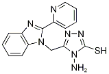 4-Amino-5-[(2-pyridin-2-yl-1H-benzimidazol-1-yl)methyl]-4H-1,2,4-triazole-3-thiol Structure