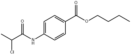Butyl 4-[(2-chloropropanoyl)amino]benzoate Structure