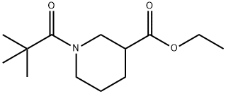 Ethyl 1-(2,2-dimethylpropanoyl)-piperidine-3-carboxylate Structure