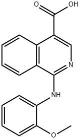 1-[(2-Methoxyphenyl)amino]isoquinoline-4-carboxylic acid Structure