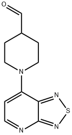 1-[1,2,5]Thiadiazolo[3,4-b]pyridin-7-ylpiperidine-4-carbaldehyde Struktur