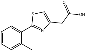 [2-(2-Methylphenyl)-1,3-thiazol-4-yl]acetic acid Struktur