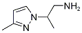 [2-(3-甲基-1H-吡唑-1-基)丙基]胺 结构式