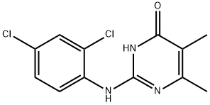 2-[(2,4-Dichlorophenyl)amino]-5,6-dimethylpyrimidin-4(3H)-one Structure