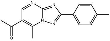 1-[7-Methyl-2-(4-methylphenyl)[1,2,4]triazolo-[1,5-a]pyrimidin-6-yl]ethanone Struktur