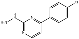 4-(4-Chlorophenyl)-2-hydrazinopyrimidine hydrochloride Struktur