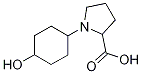 1-(4-Hydroxycyclohexyl)pyrrolidine-2-carboxylic acid Structure