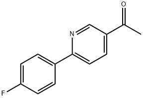 1-[6-(4-Fluorophenyl)pyridin-3-yl]ethanone 结构式