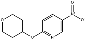 5-Nitro-2-(tetrahydro-2H-pyran-4-yloxy)pyridine 结构式