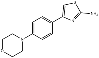 4-(4-Morpholin-4-ylphenyl)-1,3-thiazol-2-amine 化学構造式