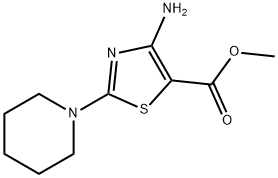 Methyl 4-amino-2-piperidin-1-yl-1,3-thiazole-5-carboxylate Structure