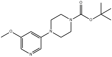 TERT-BUTYL4-(5-METHOXYPYRIDIN-3-YL)PIPERAZINE-1-CARBOXYLATE Structure