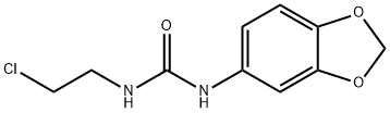 1-(1,3-Benzodioxol-5-yl)-3-(2-chloroethyl)urea 结构式