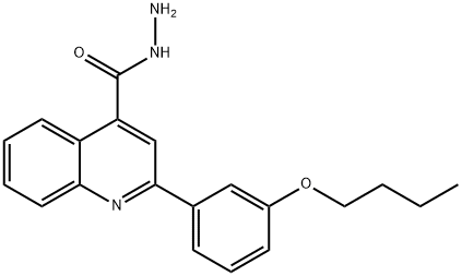 2-(3-BUTOXYPHENYL)QUINOLINE-4-CARBOHYDRAZIDE 化学構造式