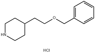 4-[2-(BENZYLOXY)ETHYL]PIPERIDINE HYDROCHLORIDE Structure