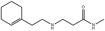 3-{[2-(1-CYCLOHEXEN-1-YL)ETHYL]AMINO}-N-METHYLPROPANAMIDE Structure