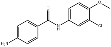 4-AMINO-N-(3-CHLORO-4-METHOXYPHENYL)BENZAMIDE Structure