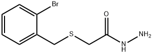 2-[(2-BROMOBENZYL)THIO]ACETOHYDRAZIDE Struktur