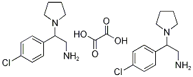 2-(4-氯苯基)-2-(吡咯烷-1-基)乙-1-胺半草酸盐,1185293-99-5,结构式