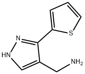 (5-THIEN-2-YL-1H-PYRAZOL-4-YL)METHYLAMINE Structure