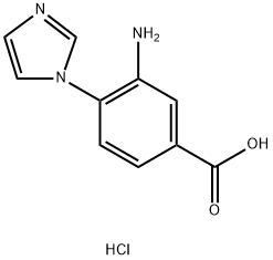 3-AMINO-4-IMIDAZOL-1-YL-BENZOIC ACID HYDROCHLORIDE Structure