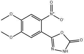 5-(4,5-dimethoxy-2-nitrophenyl)-1,3,4-oxadiazol-2(3h)-one,1216654-38-4,结构式