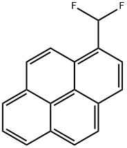 1-(DIFLUOROMETHYL)PYRENE Structure